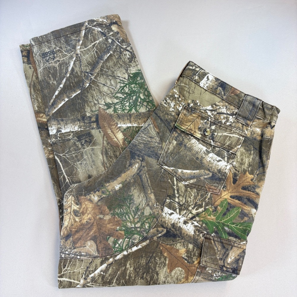 Kings Camo Cargo Pants Mens L Realtree Edge Hunting Outdoor Utility Tactical